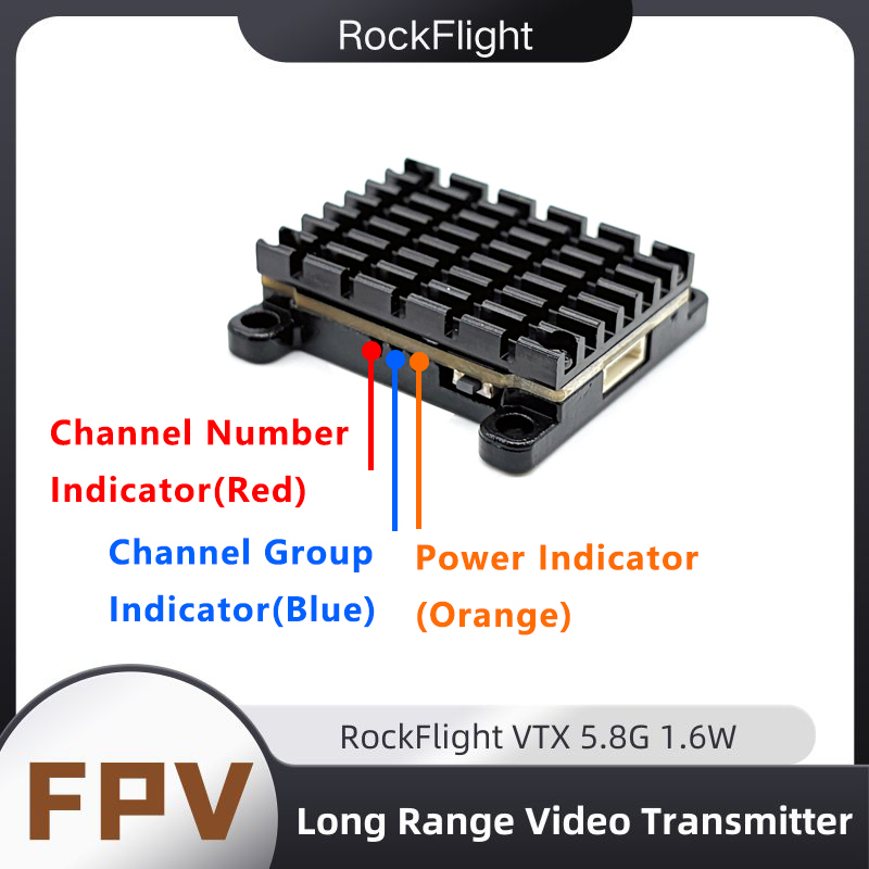 RockFlight TX663 VTX 5.8G 48CH - Drone Racing Frame recension och pris
