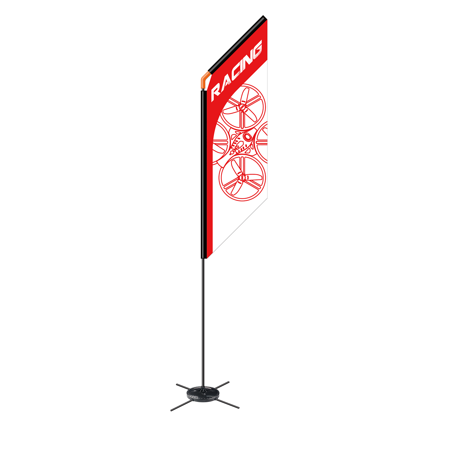 560mm FPV Racer Flag Drone Qua - Drone Racing Gate recension och pris